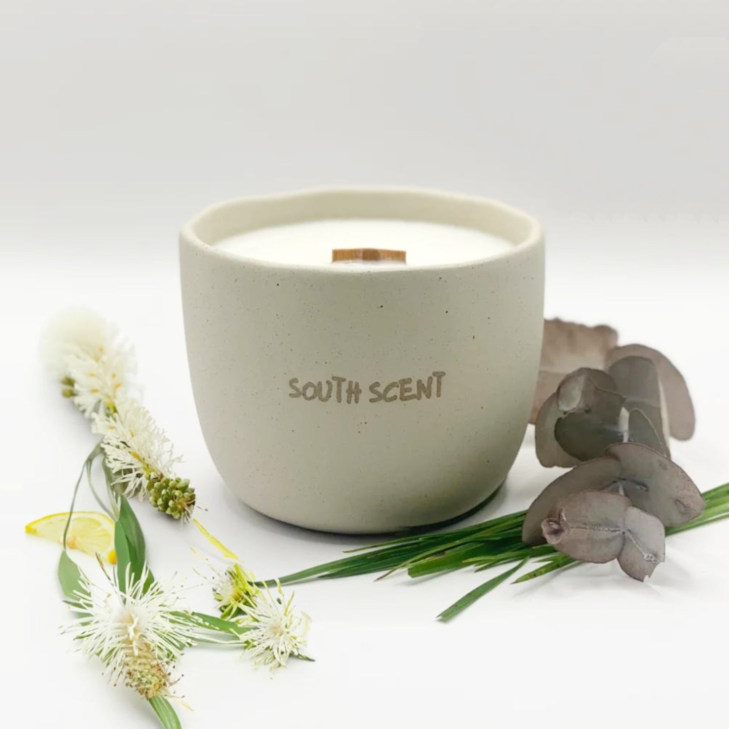 South Scent Aus Bamboo Grass + Eucalyptus Citriodora Soy Candle