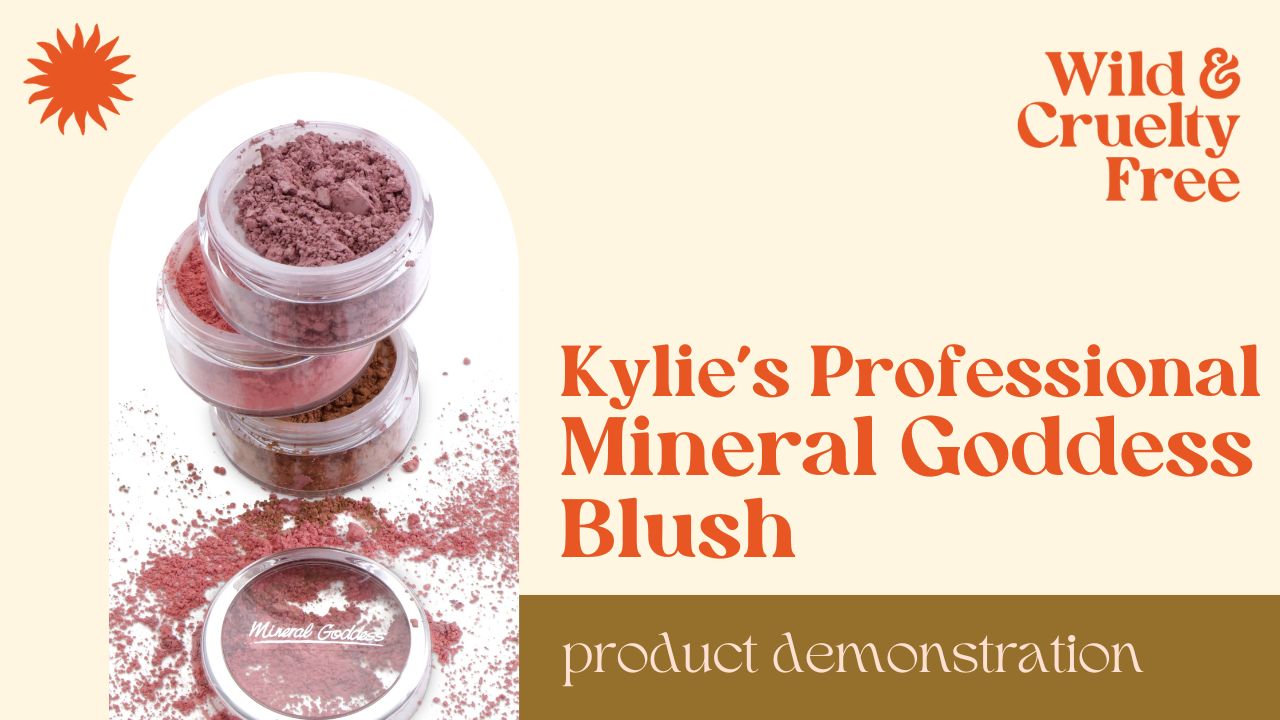 Load video: Kylie&#39;s Professional Mineral Goddess Blush Review