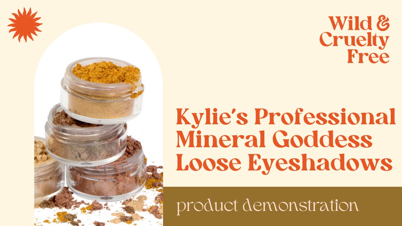 Load video: Kylie&#39;s Professional Mineral Goddess Loose Eyeshadows Demo