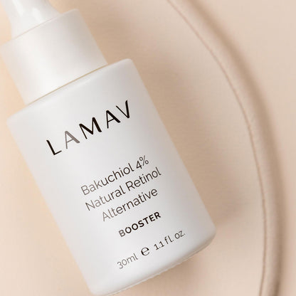 LAMAV 4% Bakuchiol Natural Retinol Alternative Serum - Cruelty Free and Vegan Certified Organic Skincare