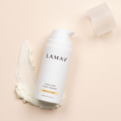 LAMAV Hydra Calm Cream Cleanser - Cruelty Free and Vegan Certified Organic Skincare