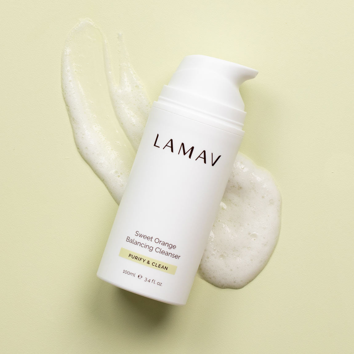 LAMAV Sweet Orange Balancing Cleanser - Cruelty Free and Vegan Certified Organic Skincare