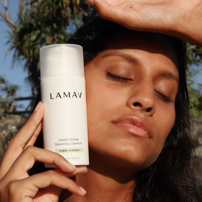 LAMAV Sweet Orange Balancing Cleanser - Cruelty Free and Vegan Certified Organic Skincare