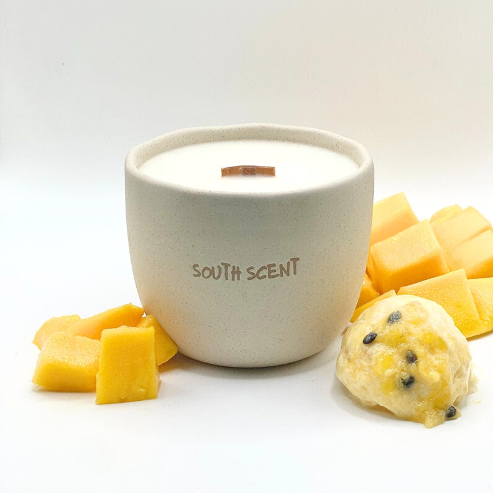 South Scent Passionfruit Mango Sorbet Soy Candle - Wild & Cruelty Free Australia