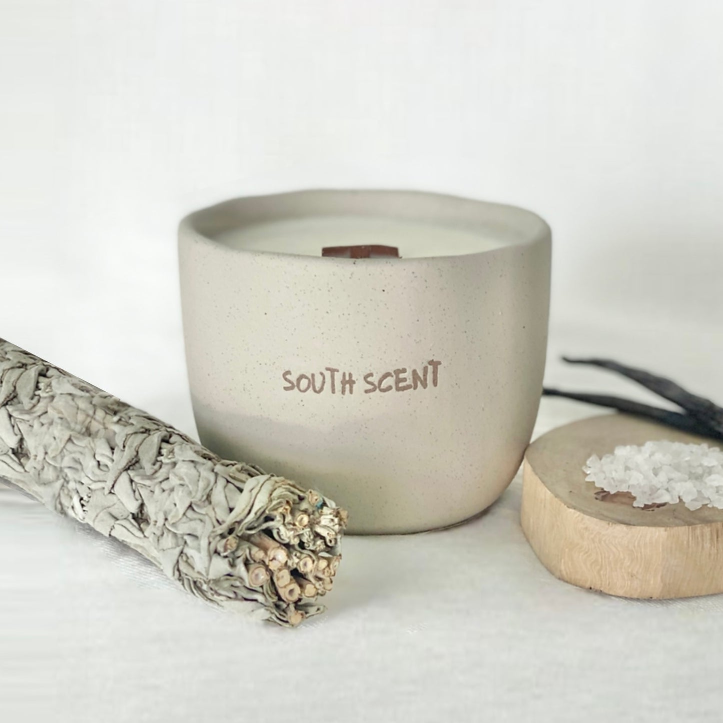 South Scent South Scent Sage Sea Salt + Vanilla Soy Candle