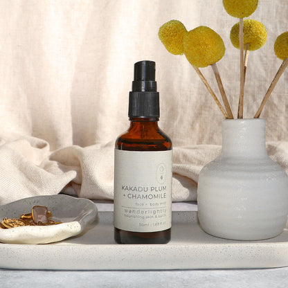 Wanderlightly Kakadu Plum & Chamomile Face Mist - Wild & Cruelty Free Beauty Bundle Gift Sets