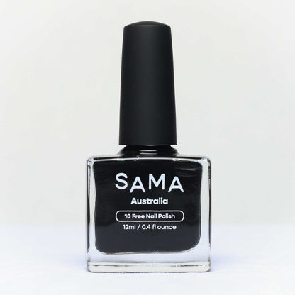 SAMA Black Nail Polish - Rohan - Vegan and Cruelty Free Nail Polish Australia